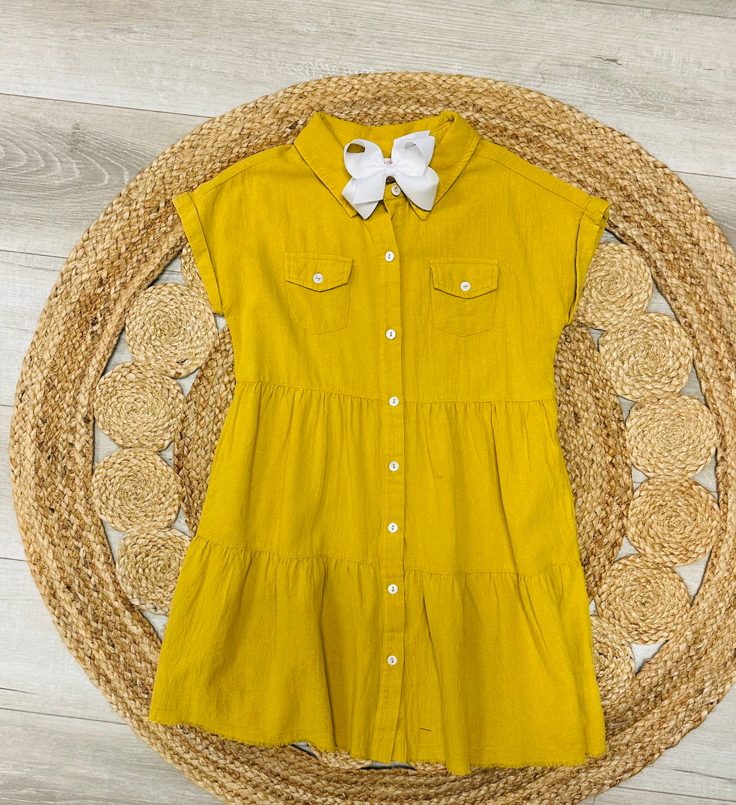 Washed Yellow Dress