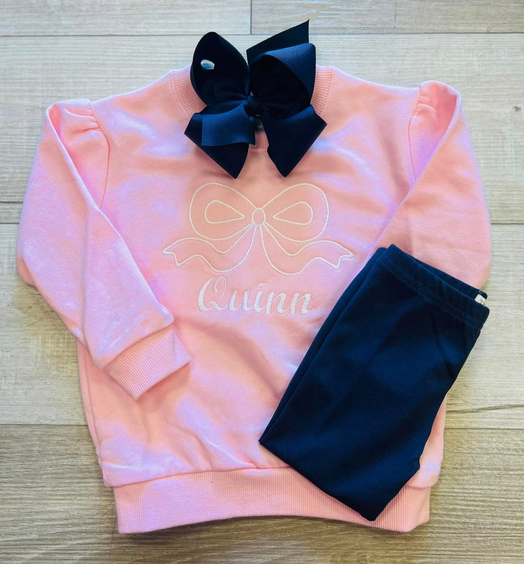 Big Bow name Crewneck