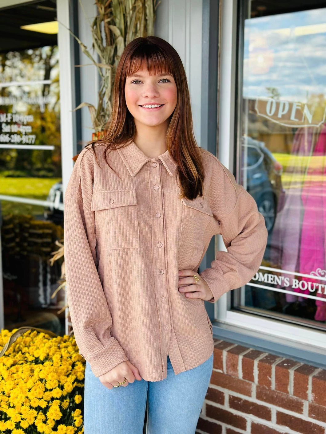 Brown Button Down