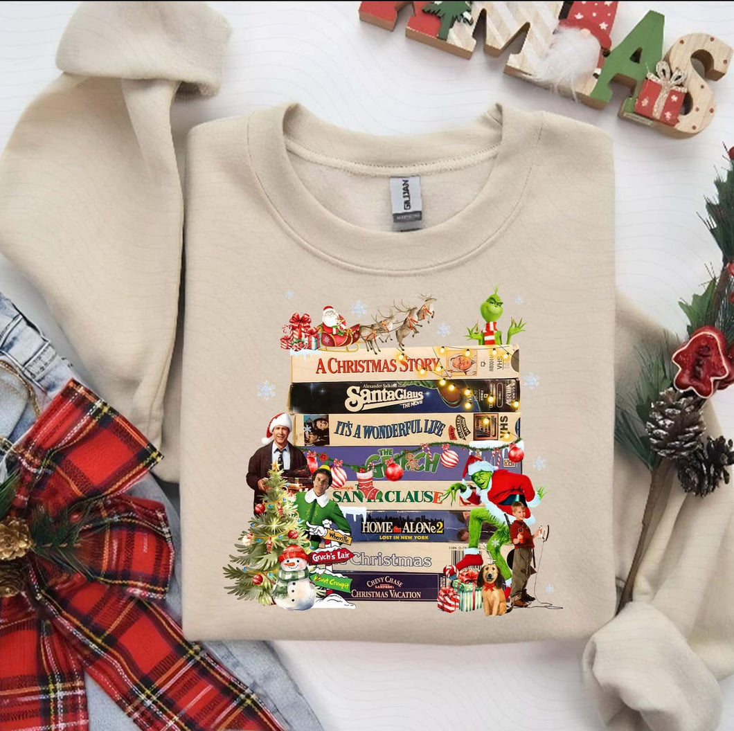 Christmas Movie Classic Natural Crewneck