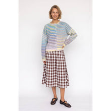 Load image into Gallery viewer, TF26-0715 - Multi color button up cardigan: MOCHA MIX / S-M-L(3-2-1)
