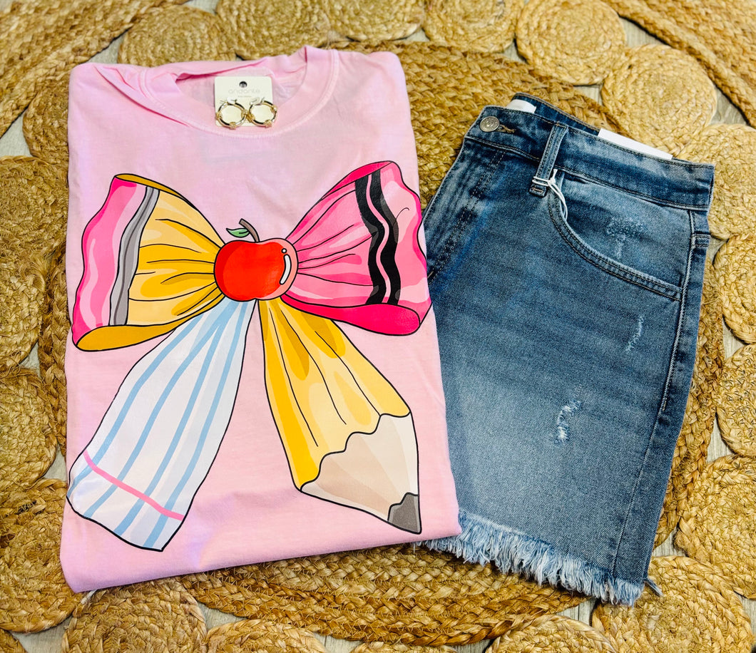 School Bow Tee
