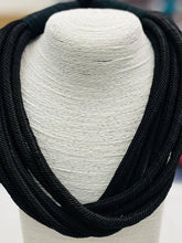 Load image into Gallery viewer, &quot;Original&quot; Slub 8-Strand Necklace (black) NK184
