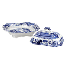Load image into Gallery viewer, Spode Blue Italian Covered Vegetable Dish
