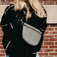 Load image into Gallery viewer, Westlyn Woven Bum Bag - TOP SELLER: Woven Checkered Brown
