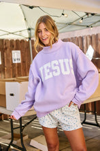 Load image into Gallery viewer, 'JESUS' Embroidered Mock Neck Sweatshirt
