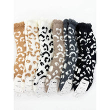 Load image into Gallery viewer, Plush Cozy Leopard Socks: MIX COLOR / ONE(12)
