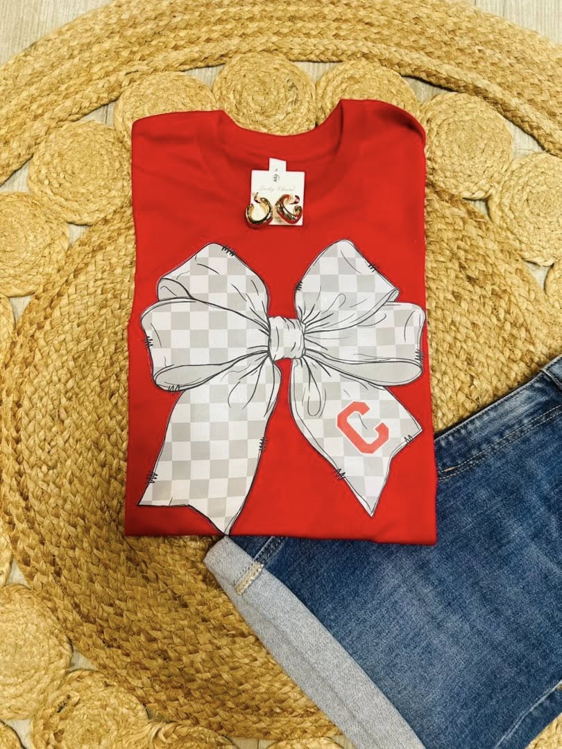 Corbin Checkered Bow