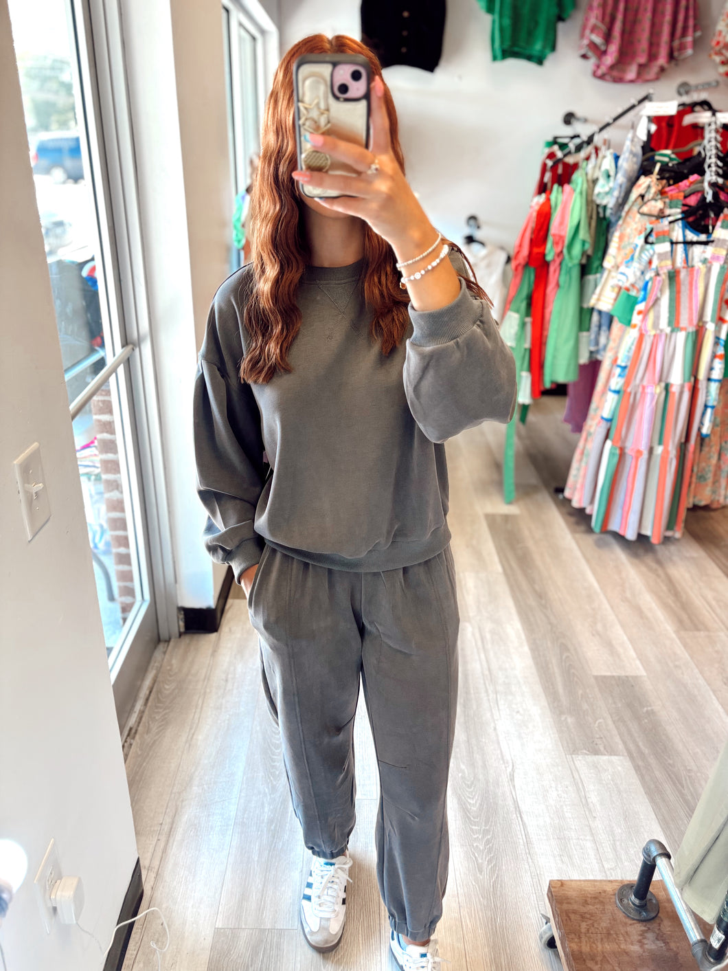 Grey Sweat Set