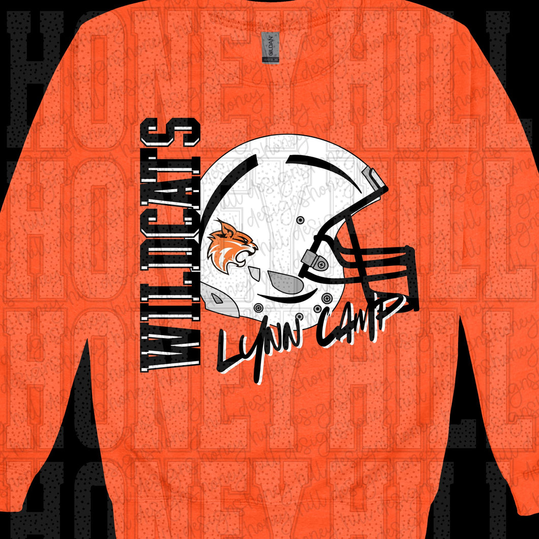 ORange crewneck Lynn Camp Wildcats