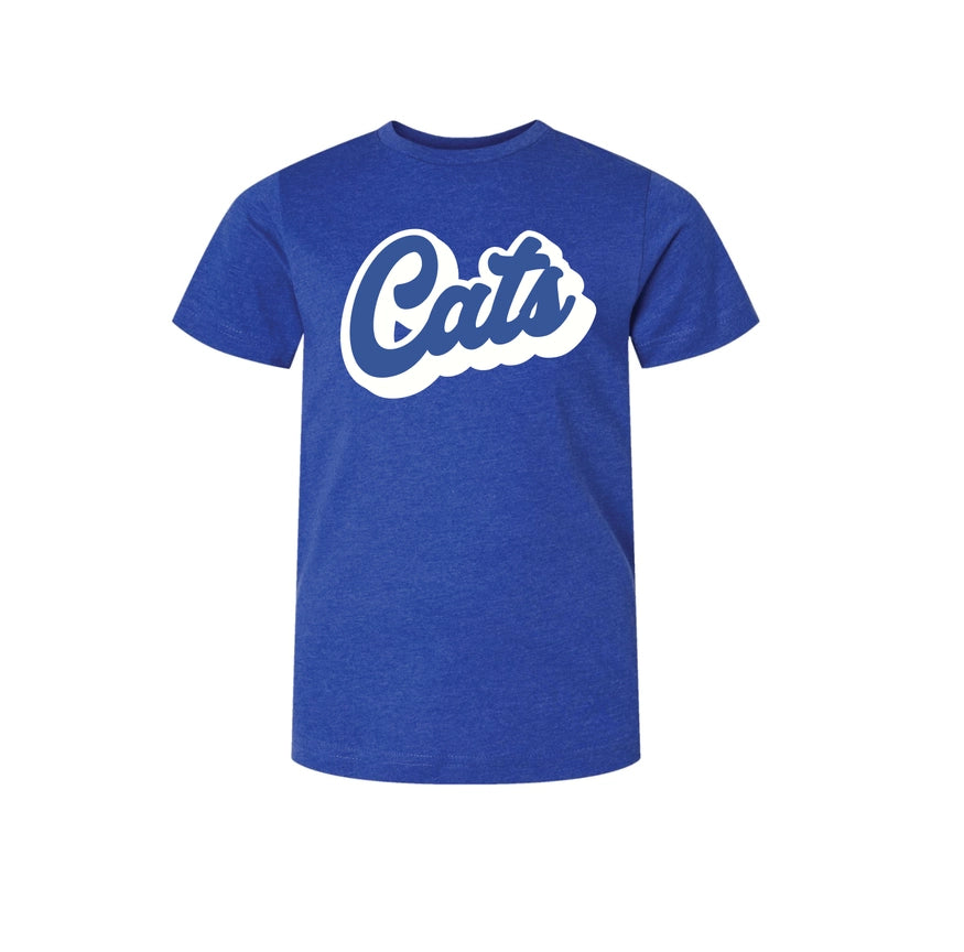 Cats Blue Short Sleeve