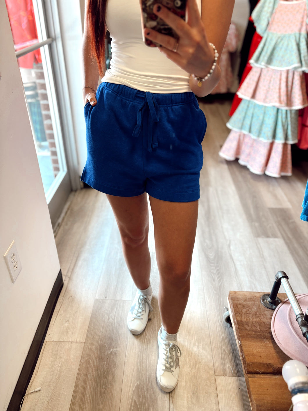 Cobalt blue comfy shorts