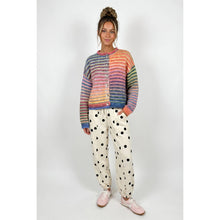 Load image into Gallery viewer, TF26-0715 - Multi color button up cardigan: MOCHA MIX / S-M-L(3-2-1)
