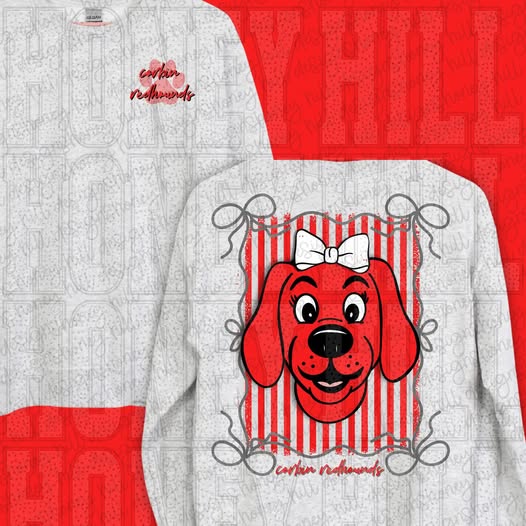 Corbin Stripe Bow Ash Crewneck