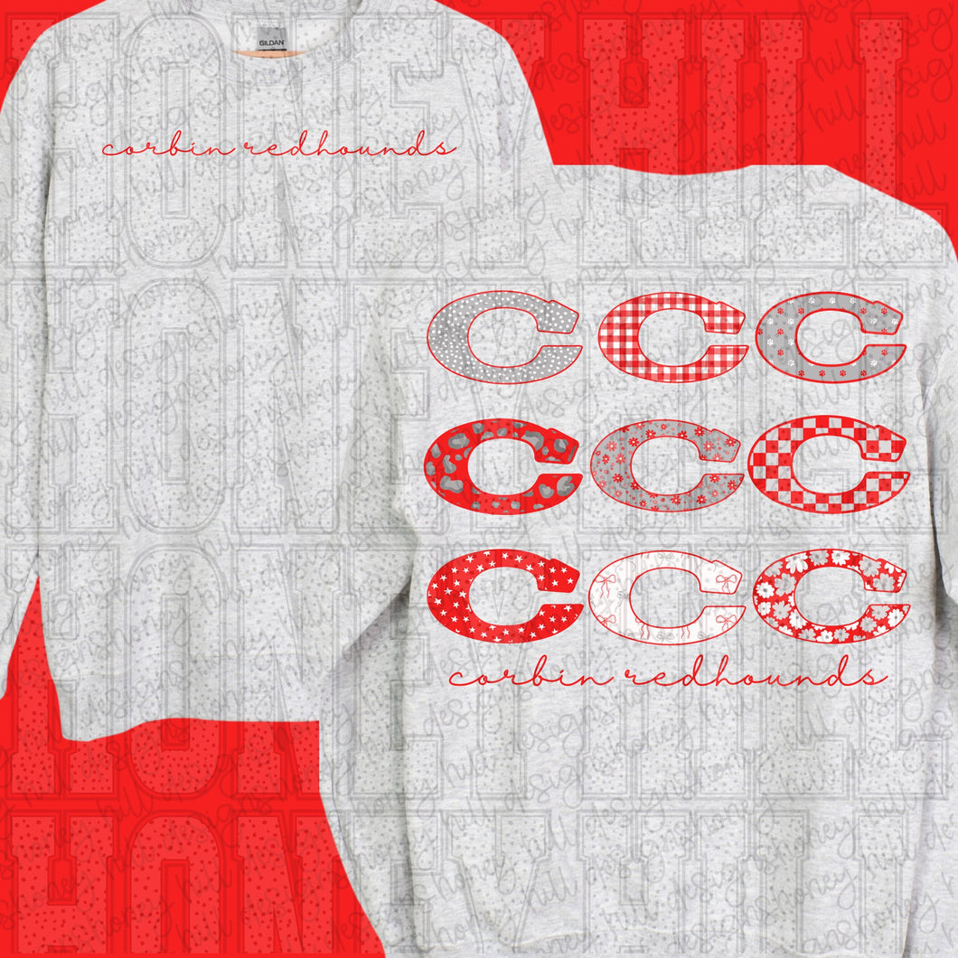 Corbin Redhounds C Front and Back