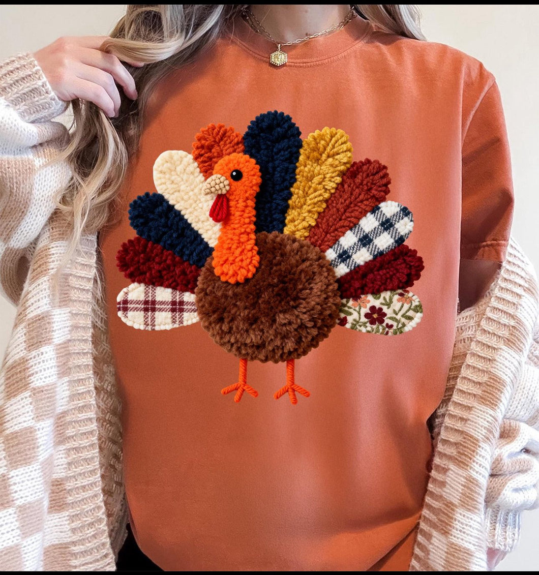 Turkey Patch Comfort Color Tee