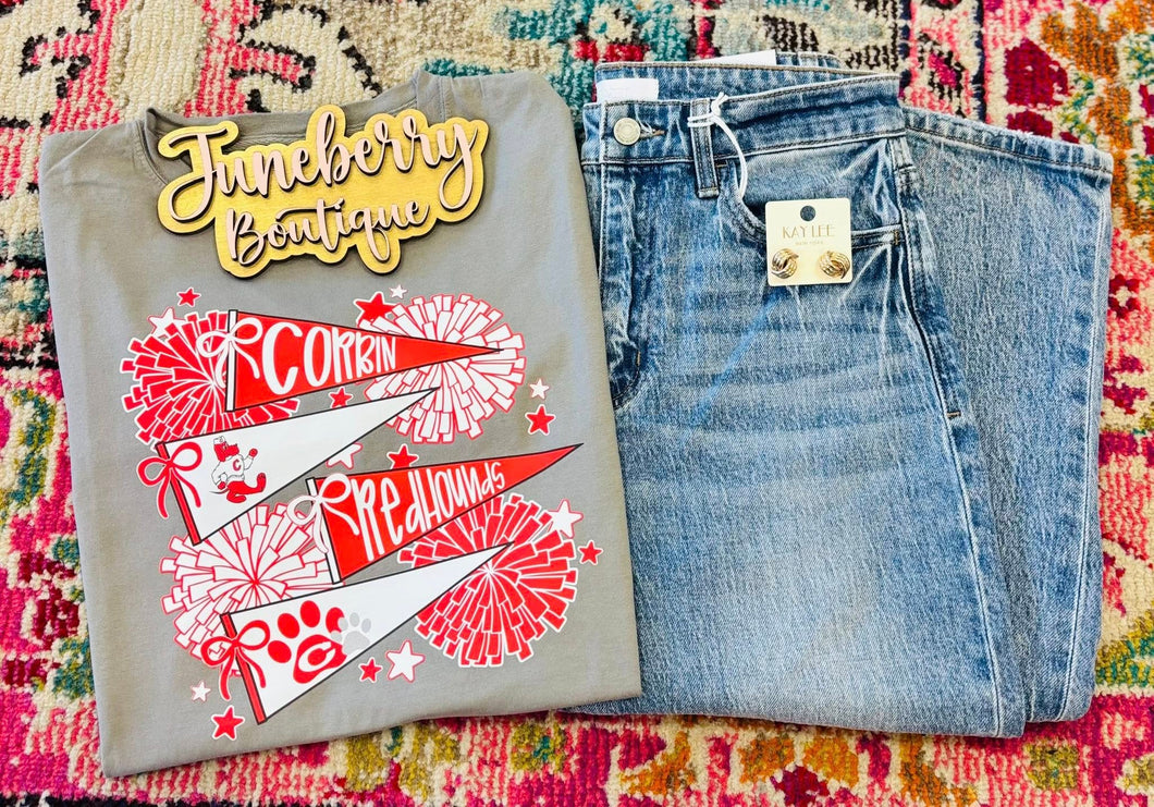 Corbin Redhounds Pennant Flags