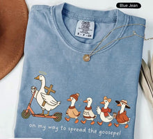 Load image into Gallery viewer, On my way to spread the Gospel Comfort Color Tee
