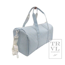 Load image into Gallery viewer, Weekender - Gingham Mist Duffel Bag
