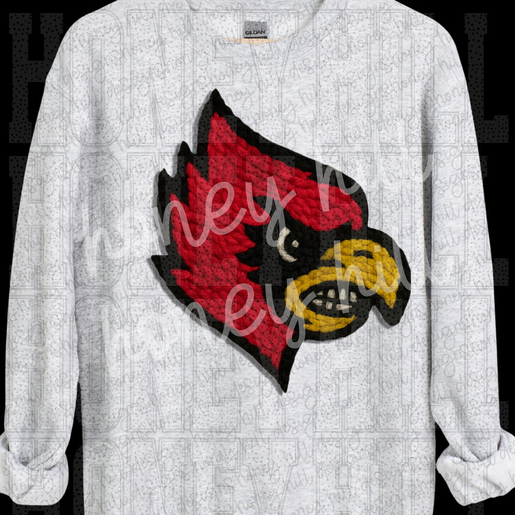 Cardinal Head Faux Yarn