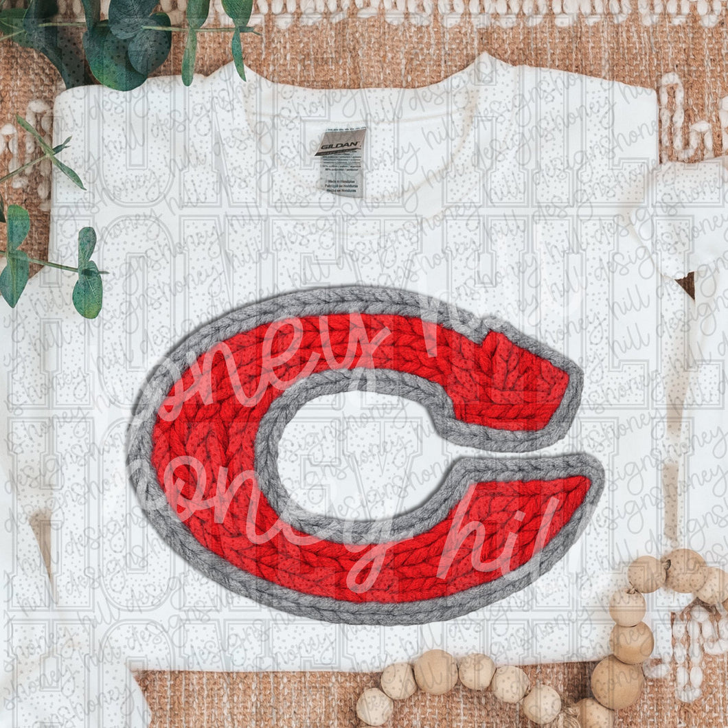 Corbin C Plain Faux Yarn