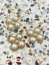 Load image into Gallery viewer, Brown Satin Scarf Necklace: Chunky Cross
