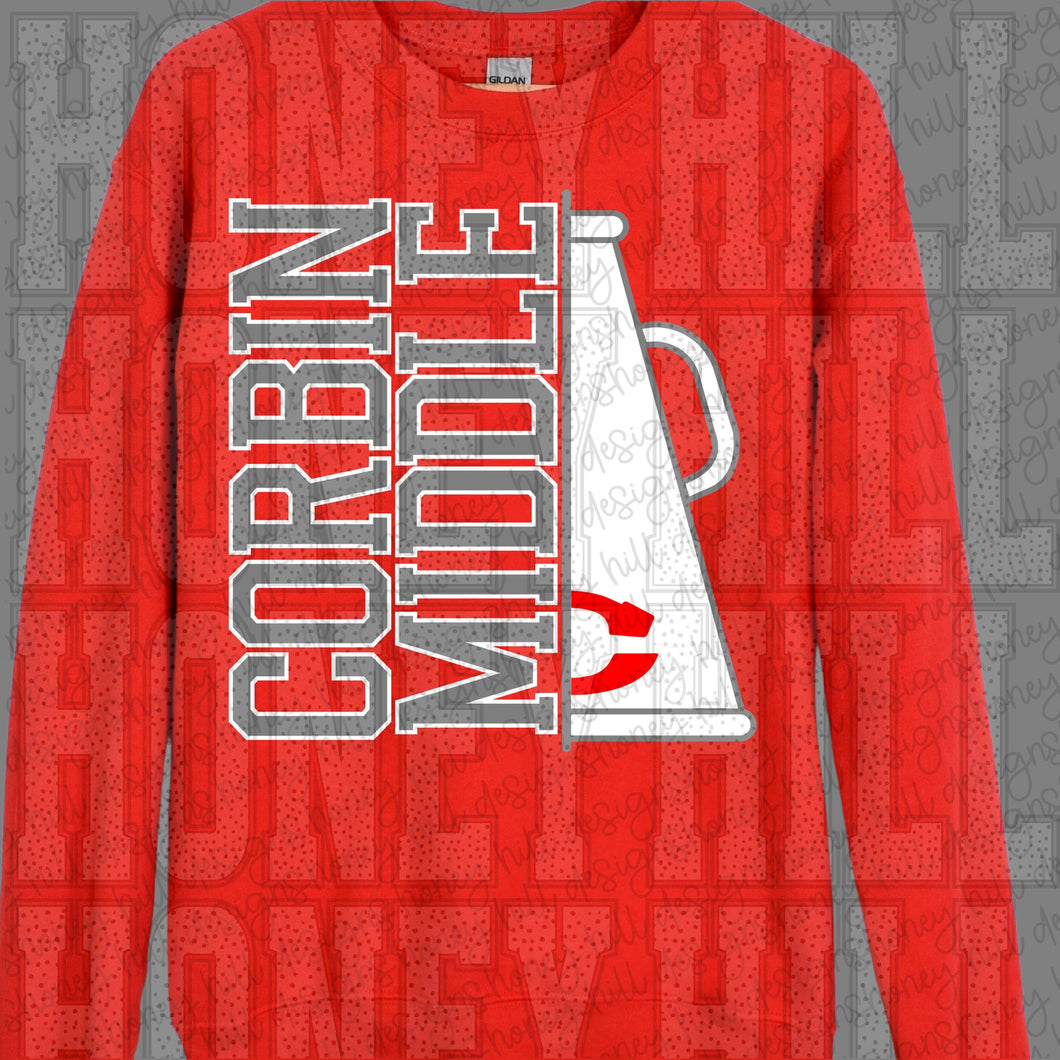 Grey Words CORBIN MIDDLE Cheer