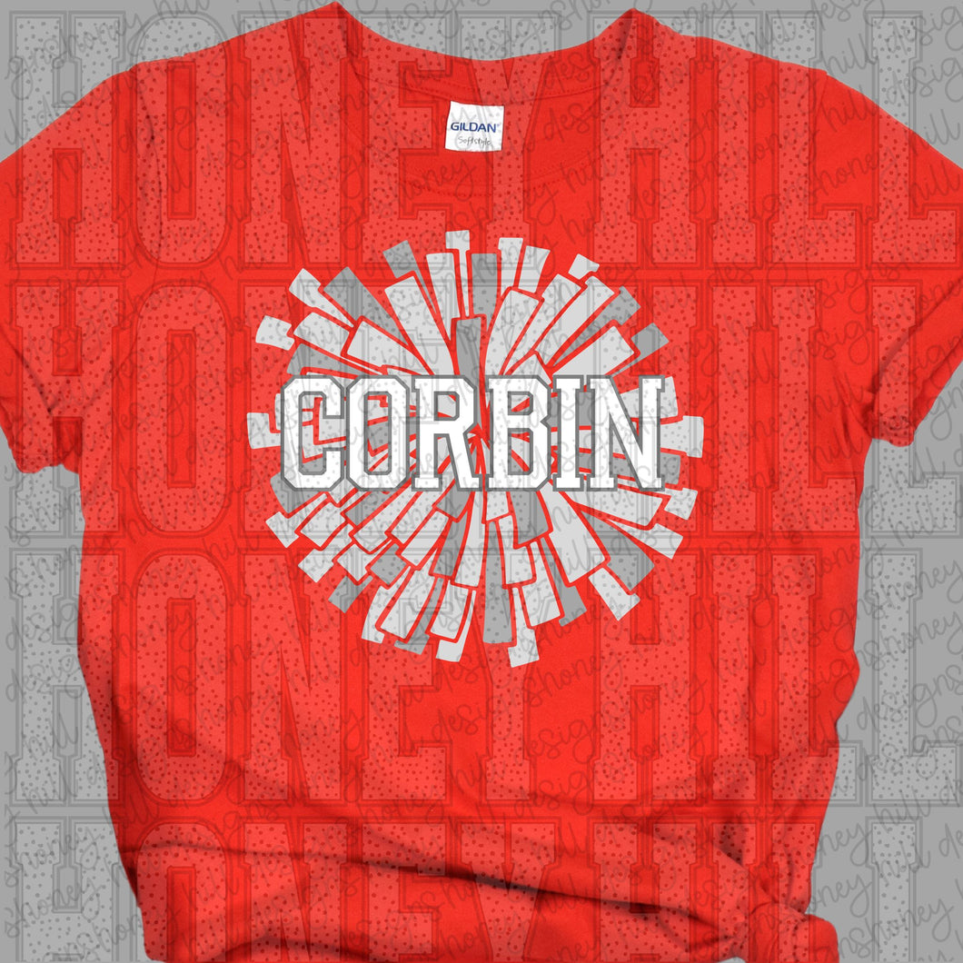 White Corbin Pom Pom