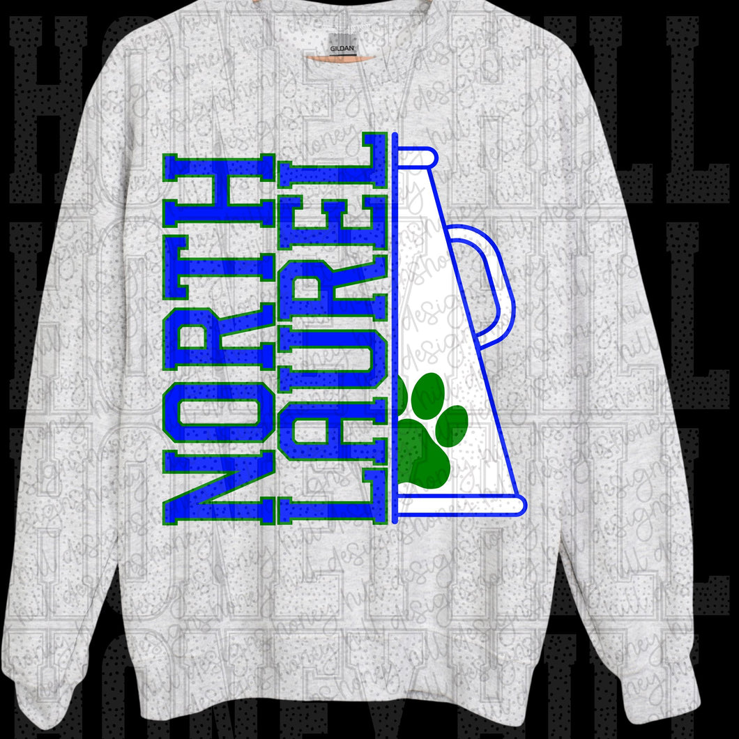 North Laurel Cheer Grey Top