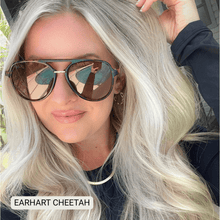 Load image into Gallery viewer, Earhart - Women’s Aviator Sunglasses–Polarized Everyday Chic: Marble
