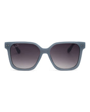 Load image into Gallery viewer, Linny - Women's Oversized Horn Frame Sunglasses: Blue
