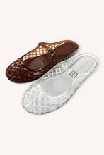 Load image into Gallery viewer, BEVER-01 Jelly Mary Jane Mule Flats Trending Fisherman Mesh : BLACK / 5-6-7-8-9-10(2-4-5-4-2-1)

