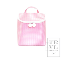 Load image into Gallery viewer, Take Away Lunch Bag - Insulated Gingham Pink: Gingham Pink
