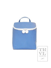 Load image into Gallery viewer, Take Away Lunch Bag - Insulated Gingham Royal
