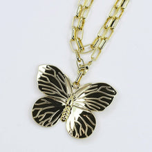 Load image into Gallery viewer, Wings of Grace Double Chain Necklace
