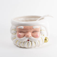 Load image into Gallery viewer, White Santa Punch Bowl &amp; Ladle
