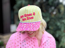 Load image into Gallery viewer, Embroidered Baseball Cap - "Fun Times &amp; Tan Lines" - Yellow
