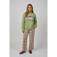 Load image into Gallery viewer, TF26-0628 - Fish sweater with "catch &amp; release" embroidery: CAMEL / S-M-L(3-2-1)
