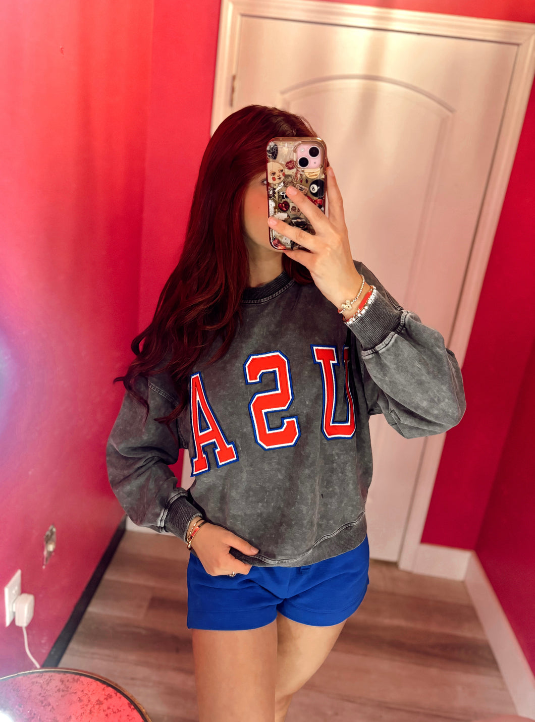 USA Patch-washed Crew