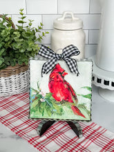 Load image into Gallery viewer, Round Top Mini Art Spring Cardinal
