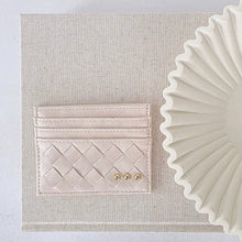 Load image into Gallery viewer, Mariah Woven Small Card Holder Wallet: Royal Blue
