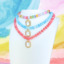 Load image into Gallery viewer, Candy Beaded Necklace: Pink
