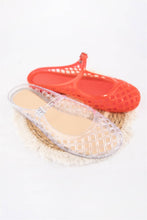 Load image into Gallery viewer, NEMO Jelly Mary Jane Flats Woven Lattice Mesh Shoes: BROWN / B18
