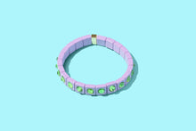 Load image into Gallery viewer, Enamel Stretch Bracelet - Small Gems - Maeve - Asst Colors: Multi-Colored
