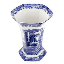 Load image into Gallery viewer, Spode Blue Italian Hexagonal Vase
