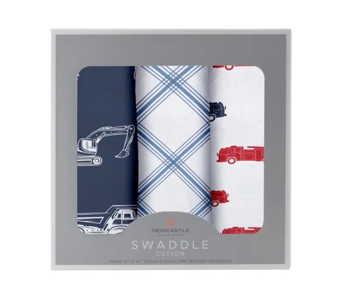 Things that go swaddle 3 pack