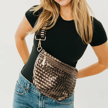 Load image into Gallery viewer, Westlyn Woven Bum Bag - TOP SELLER: Emerald

