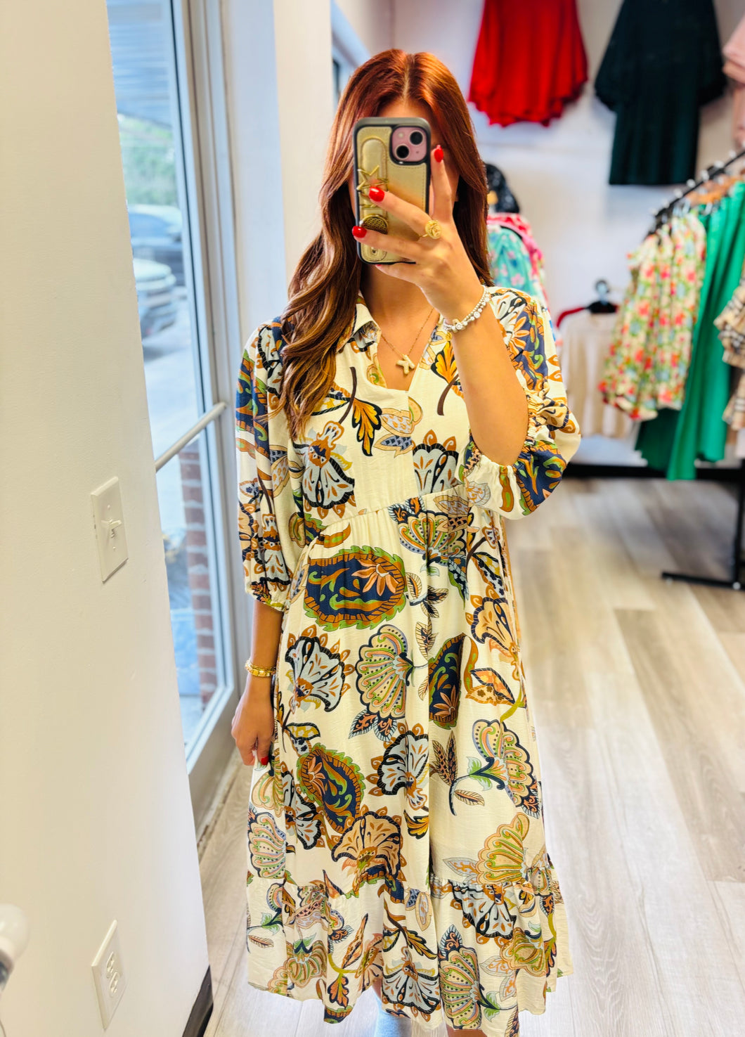 Long Printed Dress