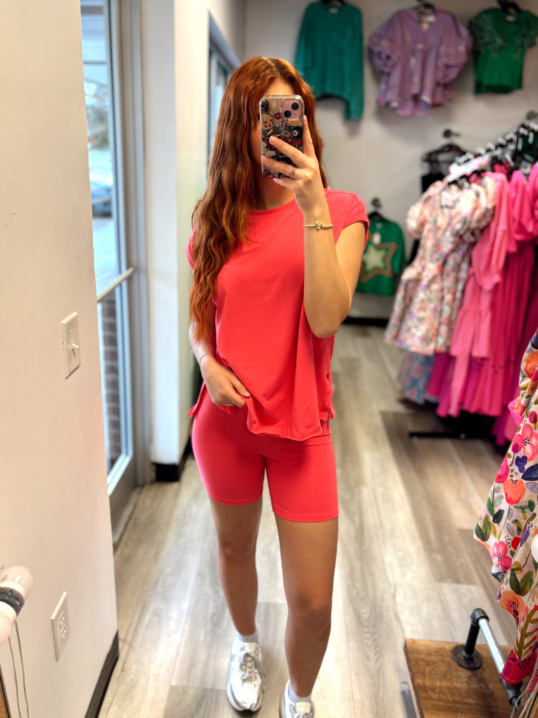 Coral Biker Set