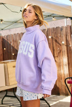 Load image into Gallery viewer, 'JESUS' Embroidered Mock Neck Sweatshirt
